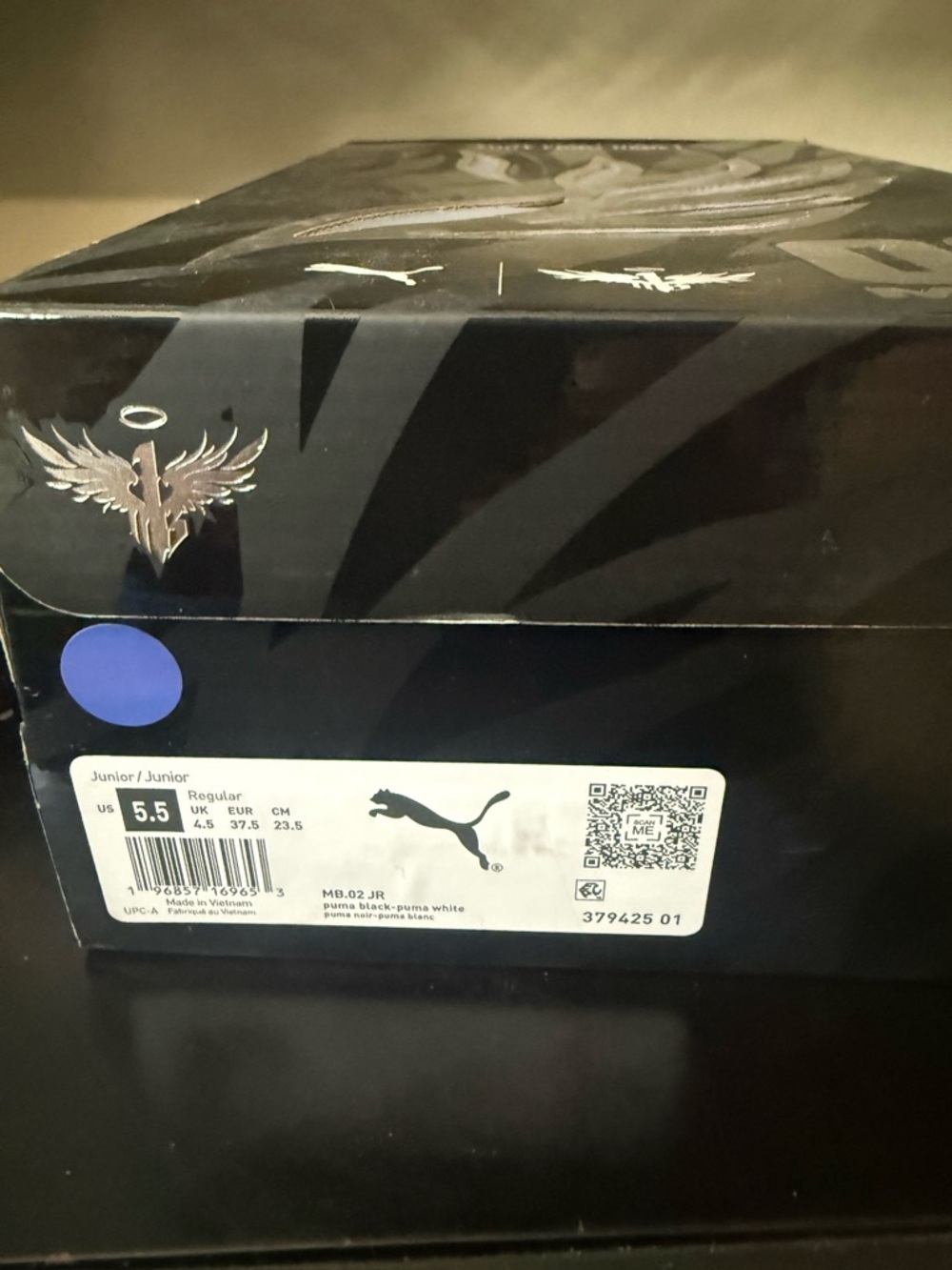 Puma Black Oreo lamely Ball junior 5.5 - Picture 8 of 8